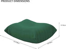 Luxury Ottomans, Modern Square Foot Rest for Sofa Couch Chair, Lazy Floor Seating, Fireside Bean Bag Chair, Tatami Sofa Lounger for Living Room, Bedroom, Office, Green by CozyNest Decor