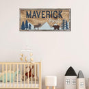 Custom Woodland Nursery Decor - Baby Name Sign for Boys, Kids Room Decor - Wooden Name Sign Gift by TinyTreasures Baby Boutique