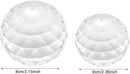 2 Pack Clear Crystal Ball Prism Window Rainbow Maker Window Prisms Suncatcher for Feng Shui, (80mm+60mm) by GreenHaven Gardens