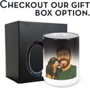 Personalized Coffee Mug, Custom Drawing Portrait Gift, Funny Customized Coffee Gift for Men & Women, Custom Mugs with Pictures, Black - Color Changing 15oz Father's Day Mug by TinyTreasures Baby Boutique