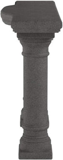 Emsco Group 2316 Lightweight Natural Sandstone Garden Shelf with Columns, 48", Granite by GreenHaven Gardens