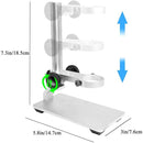 Aluminum Alloy Microscope Stand Holder for USB Digital Microscope, Cainda Stable Metal Stand Bracket with Portable Carrying Case, Support Adjusted Up and Down Easy to Focus by TinyTreasures Baby Boutique