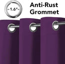 H.VERSAILTEX Blackout Curtains for Bedroom Thermal Insulated Room Darkening Living Room Curtains 72 Inch Long Grommet Privacy Protection Window Curtain Panels/Drapes for Nursery, 2 Panels,Plum Purple by CozyNest Decor