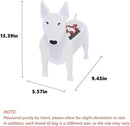 Bull Terrier Dog Planter Plant Pots,Cute Garden Dog Flower Planter,Dog Planters Birthday Gifts for Women,Office,Indoor/Outdoor Decor（9.45 * 5.57 * 13.39in） by GreenHaven Gardens