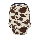 Binienty Baby Car Seat Covers Nursing Cover Soft Stretch Breastfeeding Scarf, Animal Brown Cow Stripe Print, Baby Infants Canopies by TinyTreasures Baby Boutique