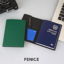 Fenice Classic Passport Cover Holder Wallet Case for Travel Essential RFID Blocking Vegan Leather Waterproof (SAND) by TinyTreasures Baby Boutique