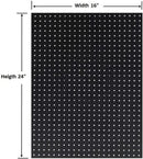 WallPeg 2 Black Pegboard Panels (24"x16" Each) with 36 Assorted Peg Hooks – Heavy-Duty Peg Board Garage Organizer Kit – Patented Flex-Lock Hooks – Made in USA Wall Storage System by GreenHaven Gardens