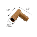 Dnyta 20pcs 1/2 Inch Drip Irrigation Elbow Fittings Elbow Connector (17mm) Drip Irrigation Fittings for Most 1/2" Irrigation Tubing or Sprinkler Systems by GreenHaven Gardens