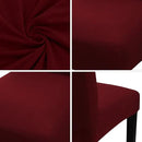 JQinHome 4 Pcs Dining Chair Slipcover, High Stretch Removable Washable Chair Seat Protector Cover for Home Party Hotel Wedding Ceremony by CozyNest Decor
