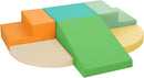 6-Piece Soft PU Leather Toddlers Climbing Toys, Baby Foam Climbing Blocks for Toddlers 3, Indoor Climb and Crawl Activity Play Set, Foam Play Gym Climbing Structures (Orange and Green) by TinyTreasures Baby Boutique