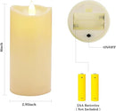 Aignis Indoor Flameless LED Candles Battery Operated with Remote Timer and Wax-Like Shell for Home/Wedding/Holiday Decor, Set of 2(D 2.95" x H 6") by CozyNest Decor