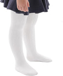 Marchare Baby Girls Tights Thick Solid Cable Knit Leggings Winter Warm Stockings For Toddler Girls 1/2/3/4/5 Pack by TinyTreasures Baby Boutique