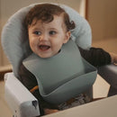 Moonkie Silicone Baby Bibs Set Of 2 | BPA Free Waterproof | Soft Flexible Adjustable Silicone Bibs for Babies & Toddlers(Ether/Sage) by TinyTreasures Baby Boutique