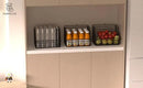 Stackable Wire Storage Baskets for Kitchen Closet Pantry, Hanging Closet Organizers Storage Shelves Organization, Wall Mount Metal Basket Bins, Clothing Vegetable & Fruit Organizer 5 pcs by CozyNest Decor
