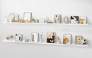 Floating Picture Ledge Shelves for Wall Set of 2, 95 Inches Picture Ledge Shelf with Long Large Nursery Book Shelf for Toys Storage Kids Bookshelf Wall Mounted Living Room Bedroom Decor Frames, White by TinyTreasures Baby Boutique