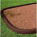 Playsafer Rubber Playground Border Edging Kit, 6' Flexible Heavy Duty Rubber Interlocking Playground Timber, No Dig Easy to Install (Neutral Brown, 4 Pack) by GreenHaven Gardens