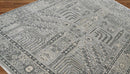 7' 11''x10' Tone On Tone Gray Hand Knotted LoomBloom Muted Turkish Oushak 100% Wool Transitional Oriental Area Rug