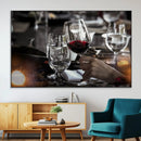 Red Wine and Glass Canvas Print by MyGreatCanvas | Canvas Wall Art Prints | Photo Prints & Wall Decor