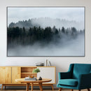 Autumn and Misty Trees in the Forest Wall Art Canvas Print, by MyGreatCanvas | Canvas Wall Art Prints | Photo Prints & Wall Decor