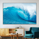 Big Ocean Surfing Wave Wall Art Canvas Print