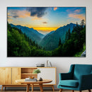 Green Forest Wall Art Canvas Print