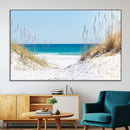 Serene Coastal Dune Path with Ocean View, 3-Panel Beach