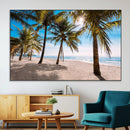 Palm Beach Tropical Island Wall Art Canvas Print by MyGreatCanvas | Canvas Wall Art Prints | Photo Prints & Wall Decor