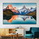 Landscape Mountain and Lake View Wall Art Canvas Print