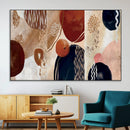 Boho Wall Art Canvas Print Set Mid-Century Prints Bohemian