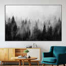 Fogy Forest Canvas Wall Art Print - Mountain Wall Art with