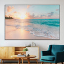 Beach Sunrise Wall Art, Coastal Seascape Canvas Print, Ocean by MyGreatCanvas | Canvas Wall Art Prints | Photo Prints & Wall Decor