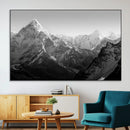 Everest Himalaya Mountain Peaks Black & White Triptych