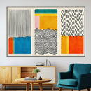 Canvas Print Wall Art Abstract Illustrs Art Boho, Framed