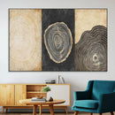 Tree Rings Canvas Wall Art Print – Minimalist Natural