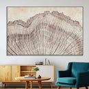 Tree Ring Wall Art Triptych, Rustic Wood Ring Canvas Print,