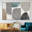 Canvas Print Wall Art Abstract Art Boho, Framed Boho Decor