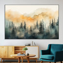 Abstract Forest Print - Mountain Wall Art | Autumn Landscape