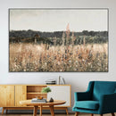Abstract Wildflower Art Field Landscape Oil Painting Print,