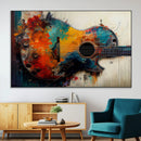 Abstract Guitar Wall Art Canvas | Vibrant Music-Inspired Art by MyGreatCanvas | Canvas Wall Art Prints | Photo Prints & Wall Decor