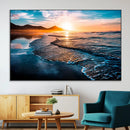Beach Ocean Sunset on the Sea Wall Art Canvas, Beach Ocean by MyGreatCanvas | Canvas Wall Art Prints | Photo Prints & Wall Decor