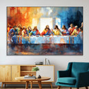 Abstract Watercolor The Last Supper Wall Art