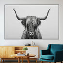 Farmhouse Longhorn Wall Art Canvas Print, Longhorn Texas by MyGreatCanvas | Canvas Wall Art Prints | Photo Prints & Wall Decor