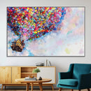 Don't Look Up Movie Canvas Wall Art - Vibrant Floating House