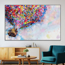 Don't Look Up Movie Canvas Wall Art - Vibrant Floating House