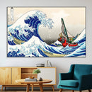 Katsushika Hokusai Kanagawa Giant Wave Wall Art Canvas Print