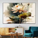 Lotus Flower Watercolor Canvas Print – A Symbol of Serenity by MyGreatCanvas | Canvas Wall Art Prints | Photo Prints & Wall Decor
