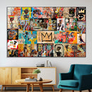 Abstract Art Collage Wall Art Canvas Print – Framed, Ready