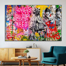 Follow Your Dreams & Love is All We Need Graffiti Street Art
