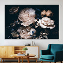 Pink Peonies Flowers Large Canvas Art Print