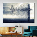 Jesus and the Fading Cross Wall Art Print – Symbol of Faith, by MyGreatCanvas | Canvas Wall Art Prints | Photo Prints & Wall Decor